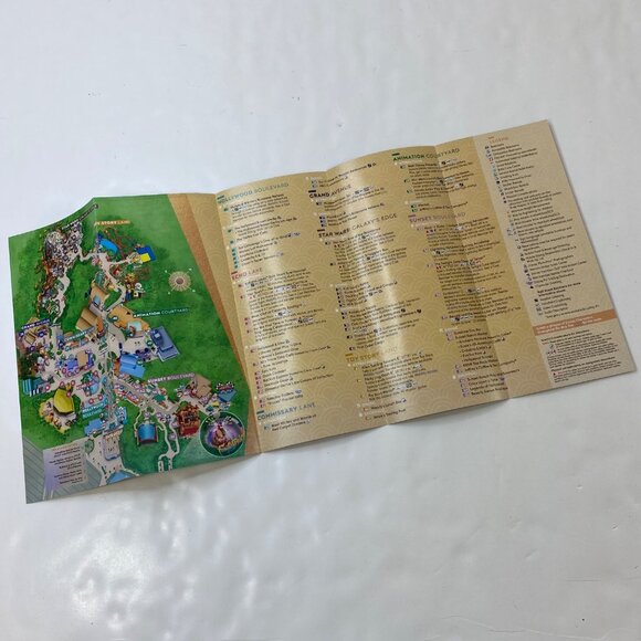 Disneys Hollywood Studios Set of 2 Guidemaps 50th Anniversary Sorcerer Mickey - Picture 11 of 11